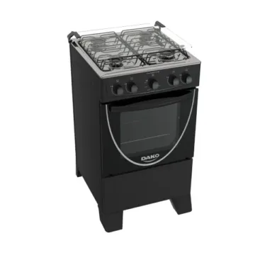 Cocina Dako Amazonas 4 Hornallas Tapa de Vidrio Negra