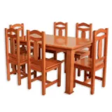 Juego de Comedor CBC Macizo 6 Sillas CN y NG