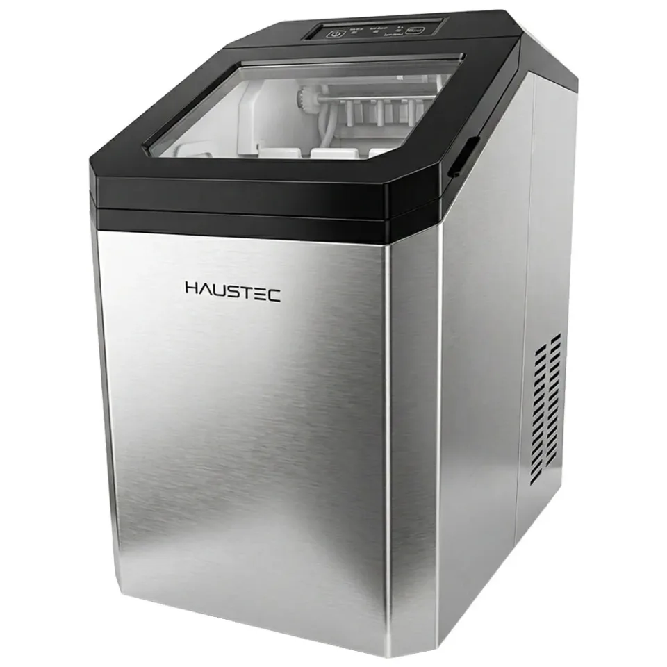 Fabricadora de Hielo Haustec 3,7LTS Tanque 15KG Silver