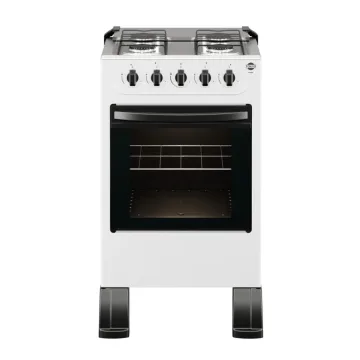 Cocina a Gas Tokyo Flamex Blanco 4H Mesa Inox Tapa de Vidrio Horno Limpia Facil