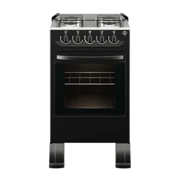 Cocina a Gas Tokyo Flamex Negro 4H Mesa Inox Tapa de Vidrio Horno Limpia Facil