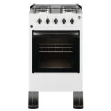 Cocina a Gas Tokyo Flamex Plus BL con Enc 4H Mesa Inox Tapa de Vidrio Horno Limpia