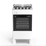 Cocina a Gas Tokyo Bravo Plus 4H con Encendido Blanca Mesa Inox Comando Superior