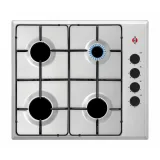 Anafe a Gas Tokyo Anka Inoxidable 4 Hornallas Encendido Eléctrico Comando Lateral