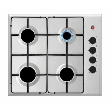 Anafe a Gas Tokyo Anka Inoxidable 4 Hornallas Encendido Eléctrico Comando Lateral