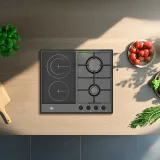 Anafe Tokyo Vitroceramico modelo MUSA 2 Gas 2 Infrarroja