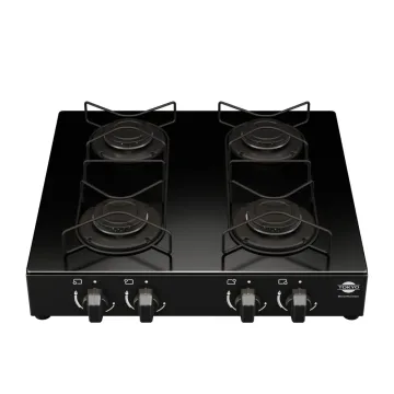 Cocina a Gas de Mesaglass Tokyo Maravilha 4H Negro
