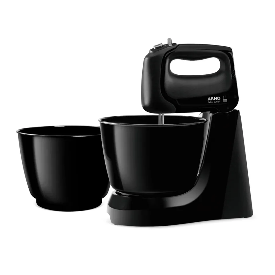 Batidora Mini Chef Arno H11 4V 2 Bowls Negro 220V
