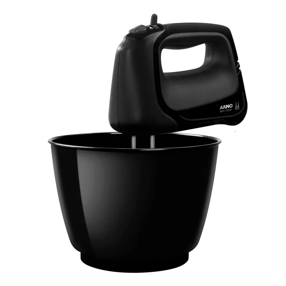 Batidora Mini Chef Portátil Arno con Bowl 4L Negro 400W 220V/50HZ