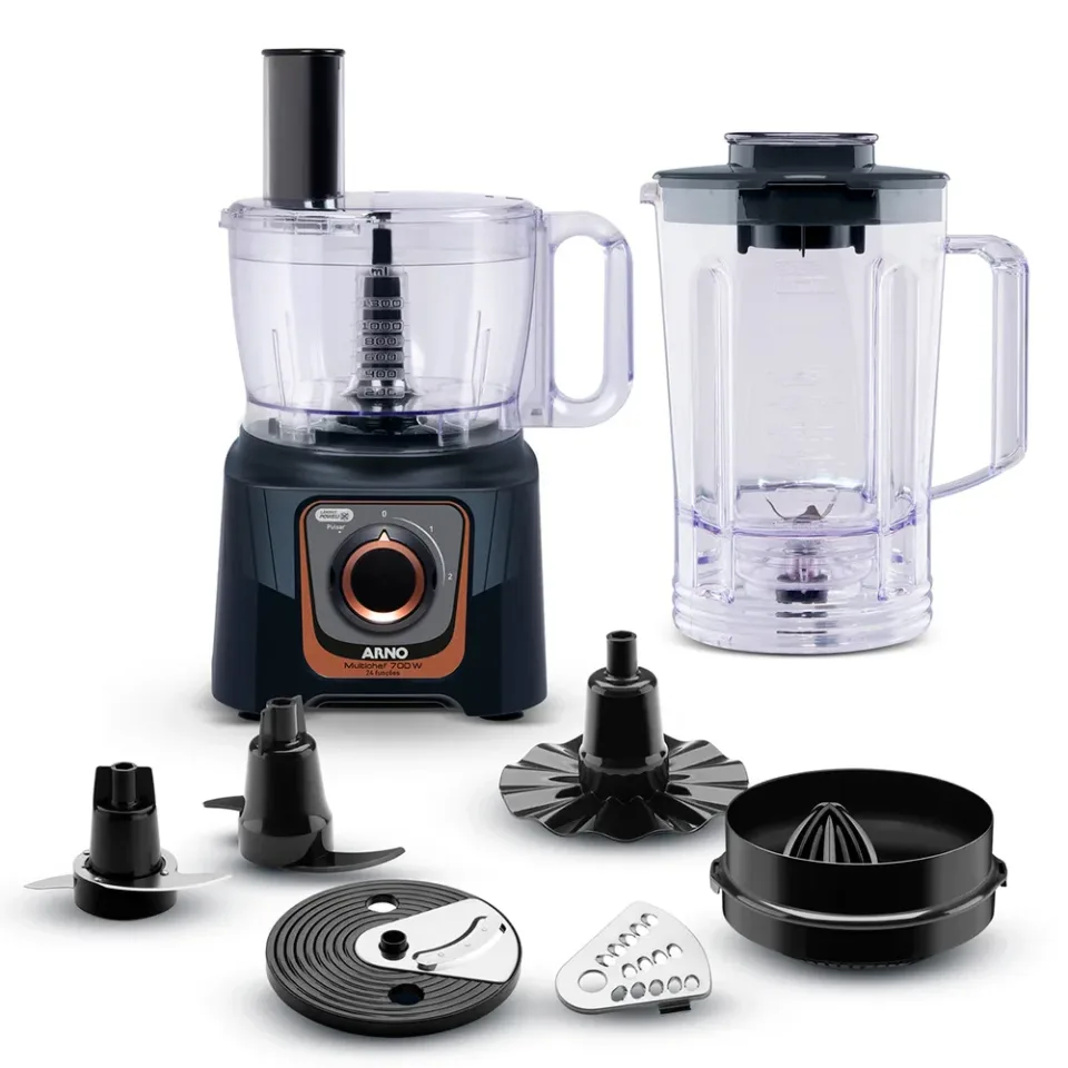 Procesador Arno Multichef 7 en 1 modelo DO165HB2 Negro 700W