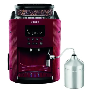 Cafetera Krups Espresso Display Essential Red EA816 1.7L con Adaptador