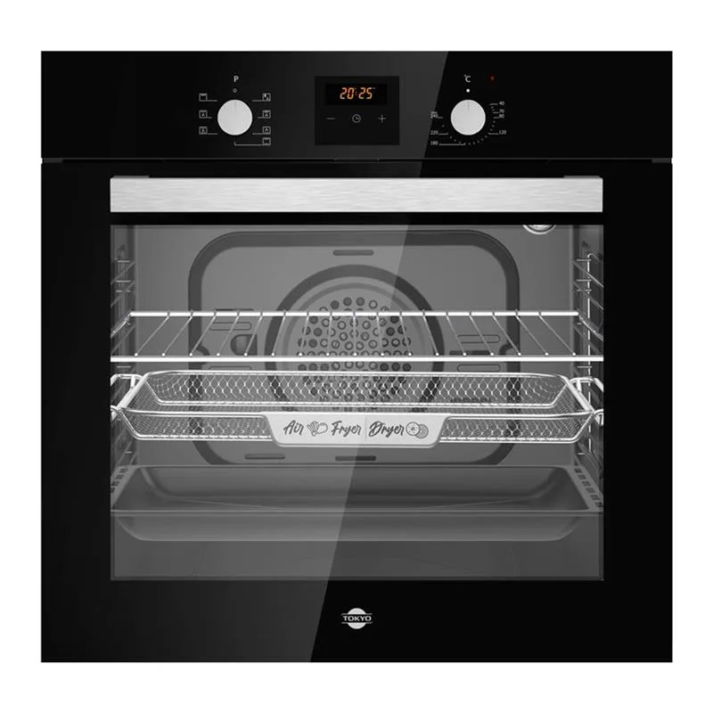 Horno Elec Empotrable Tokyo Elisa Black 60L Inox Digital con Convector