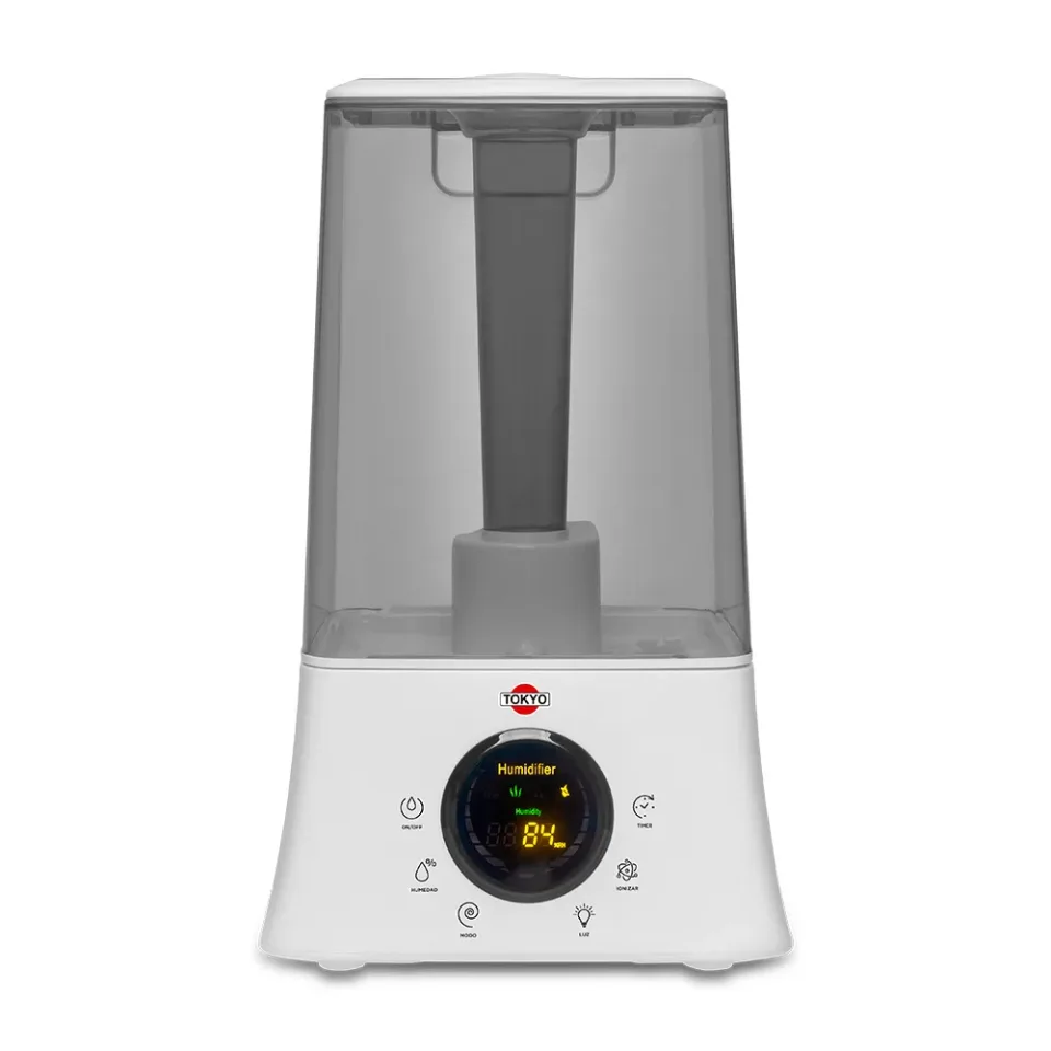Humidificador Digital Tokyo 3en1 Ioniza, Purifica y Aromatiza 4.5Lts Indicador L