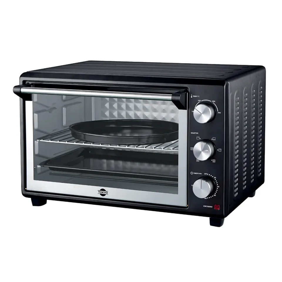 Horno Eléctrico Tokyo Basic 46LTS Negro 250°C 1REJ/1BAND/1AGARRADERA con Conv