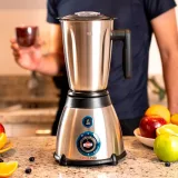 Licuadora Tokyo Licua Inox 1,5 L Pica Hielo 5VELOC 500W