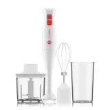 Mixer Tokyo Pink 3 en 1 Pie Inox con Accesorios Batidor y Picador 400W