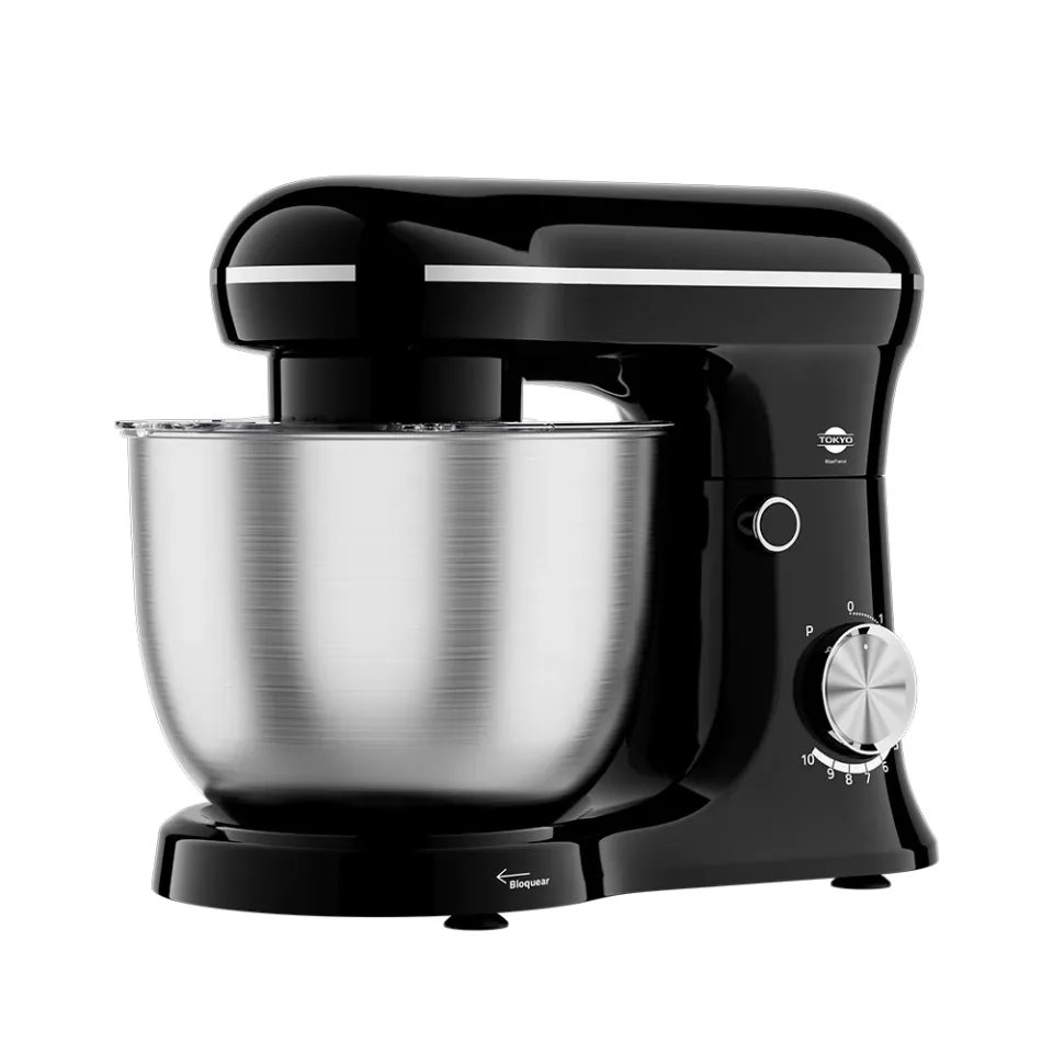 Batidora Planetaria Maxforce Tokyo Negra 10 Vel Bowl Inox 5LT 1500W