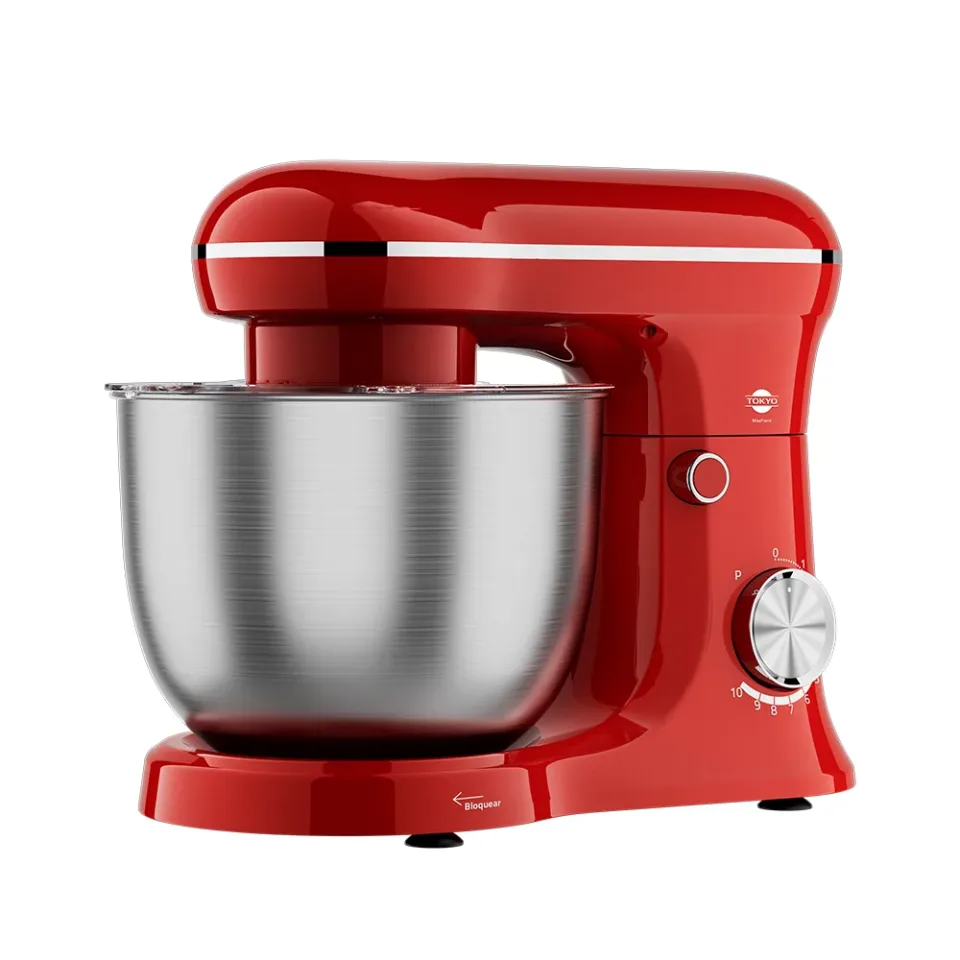 Batidora Planetaria Maxforce Tokyo Roja 10 Vel Bowl Inox 5LT 1500W