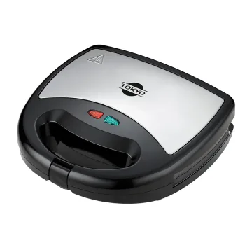 Sandwichera Tokyo 3 en 1 Grill Wafle Donas Negro Inox