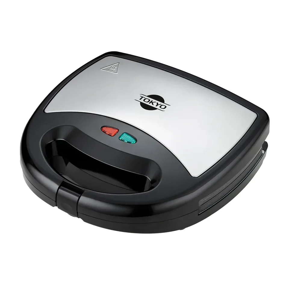 Sandwichera Tokyo 3 en 1 Grill Wafle Donas Negro Inox