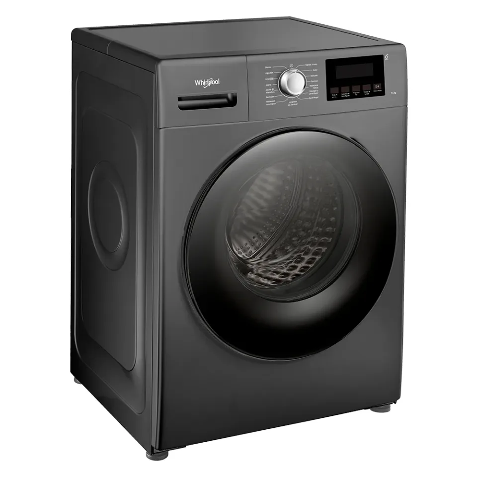 Lavarropas Whirlpool WNQ75AS 7.5KG Inverter Silver Carga Frontal 1200RPM
