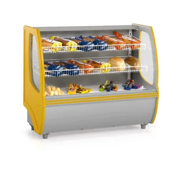 Vitrina Neutra Ecosilkon MD MVNP-140T/140AZ 1.4M Self Servic Canastos Inclinados