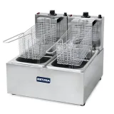 Freidora Eléctrica Metvisa 6 Litros Doble (3L+3L)