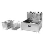 Freidora Eléctrica Metvisa 6 Litros Doble (3L+3L)