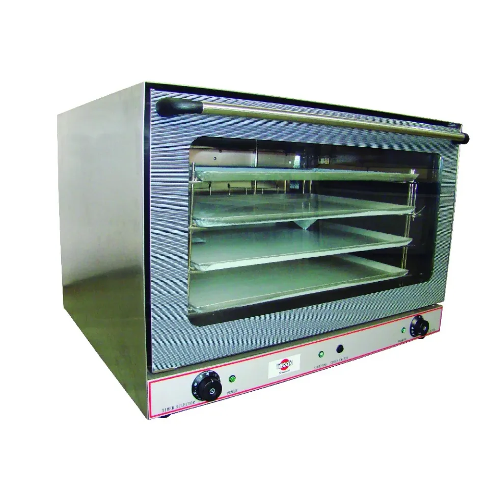 Horno Convector Eléctrico Tokyo Ind modelo YXD-8A Vapor 4BAND Inox 50-300C 220V/50
