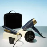 Combo Secador + Planchita con Estuche Remington Sapphire Luxe S5805GP-220R