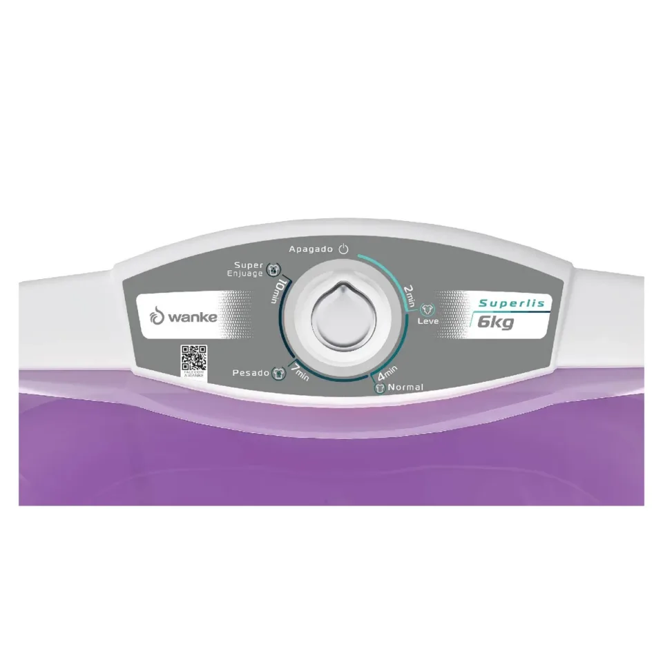 Lavarropas Wanke Super Lis 6KG Lila
