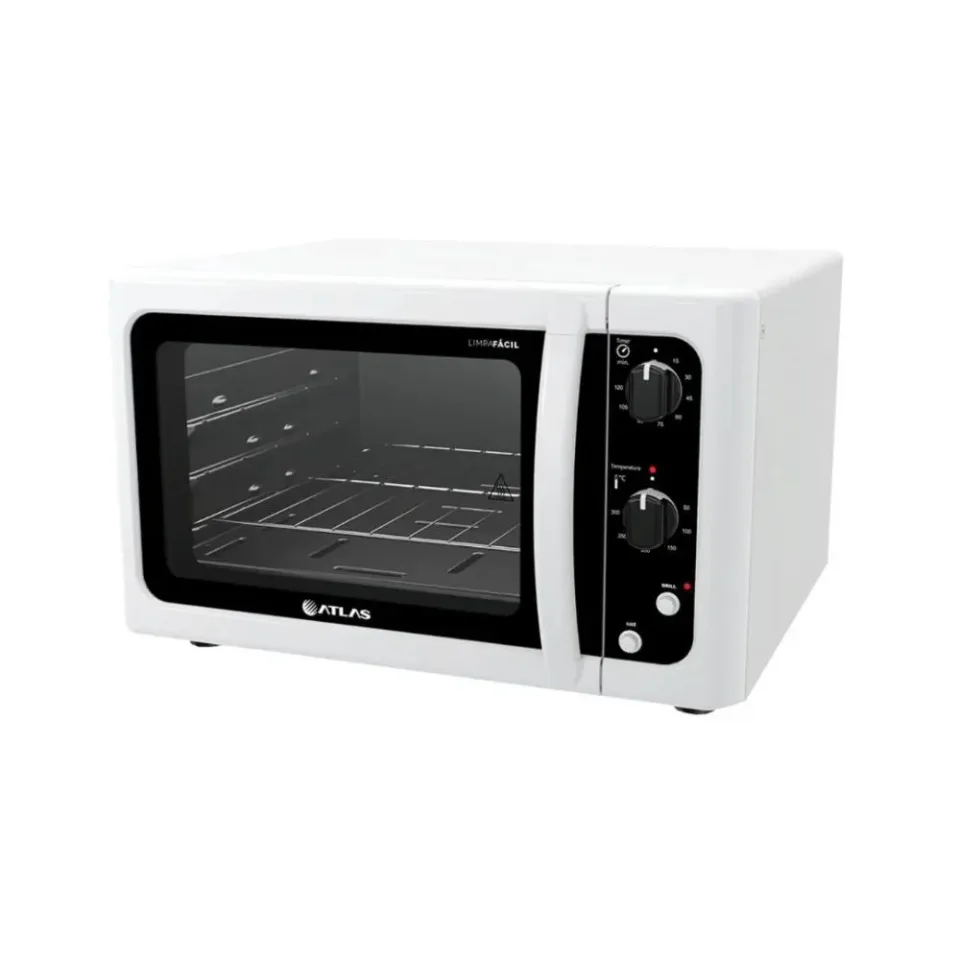 Horno Atlas Eléctrico Práctico 44L 1750W/GRILL/SIN Timer 50C-300C Blanco