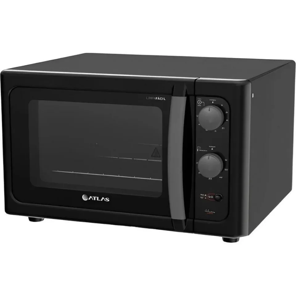 Horno Atlas Eléctrico Práctico 44L 1750W/GRILL/SIN Timer 50C-300C Negro