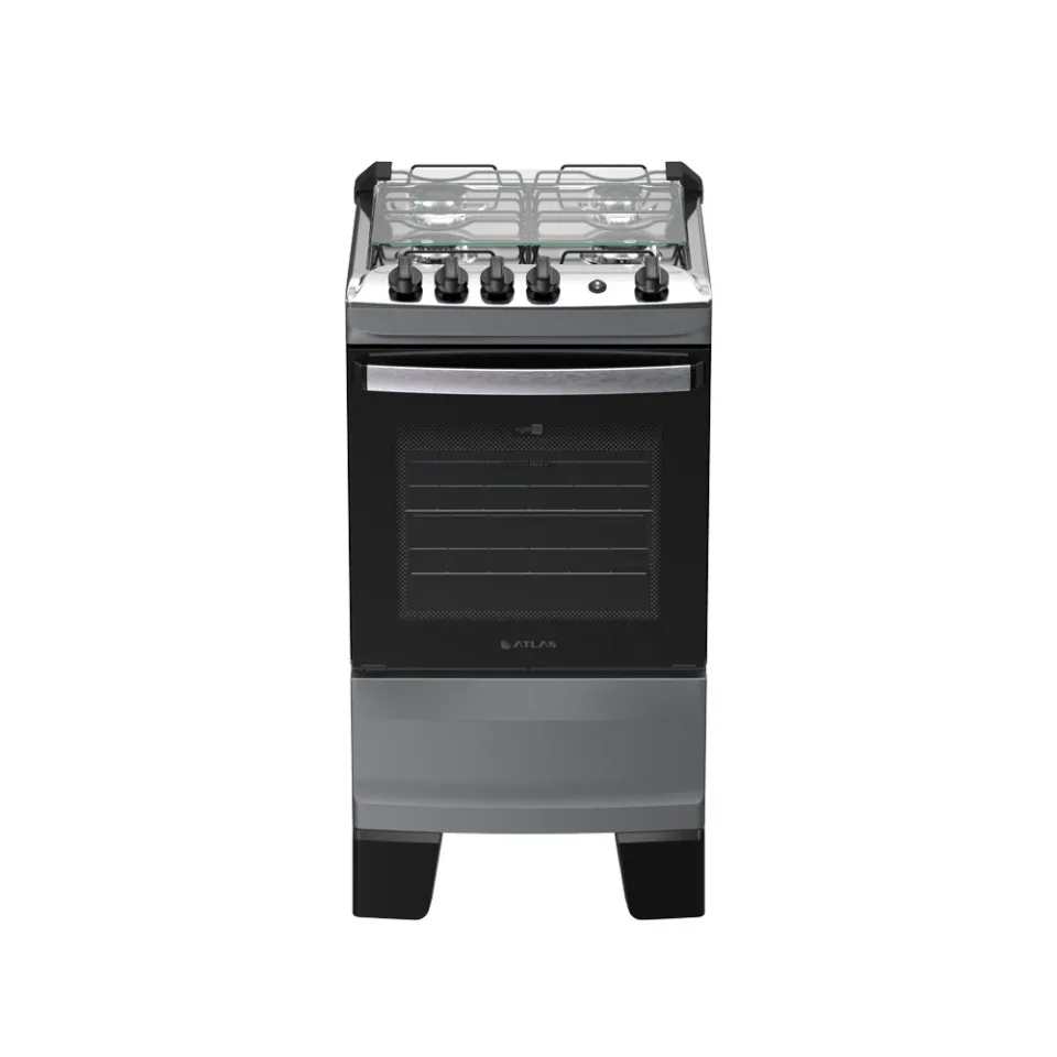 Cocina a Gas Atlas Agile UP Glass Titanio 4H