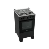 Cocina Atlas Coliseum 4H M/Vidrio Glass Negro