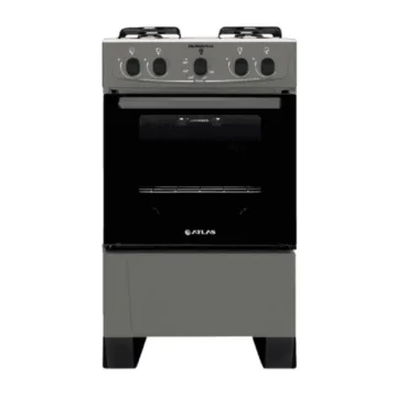 Cocina Atlas Coliseum 4H M/Vidrio Glass Titanio