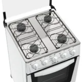 Cocina Atlas Coliseum 4H M/Vidrio Glass Blanco