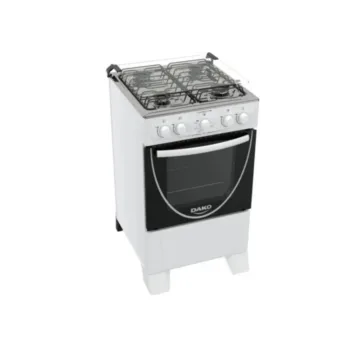 Cocina Atlas Coliseum 4H M/Vidrio Glass Blanco