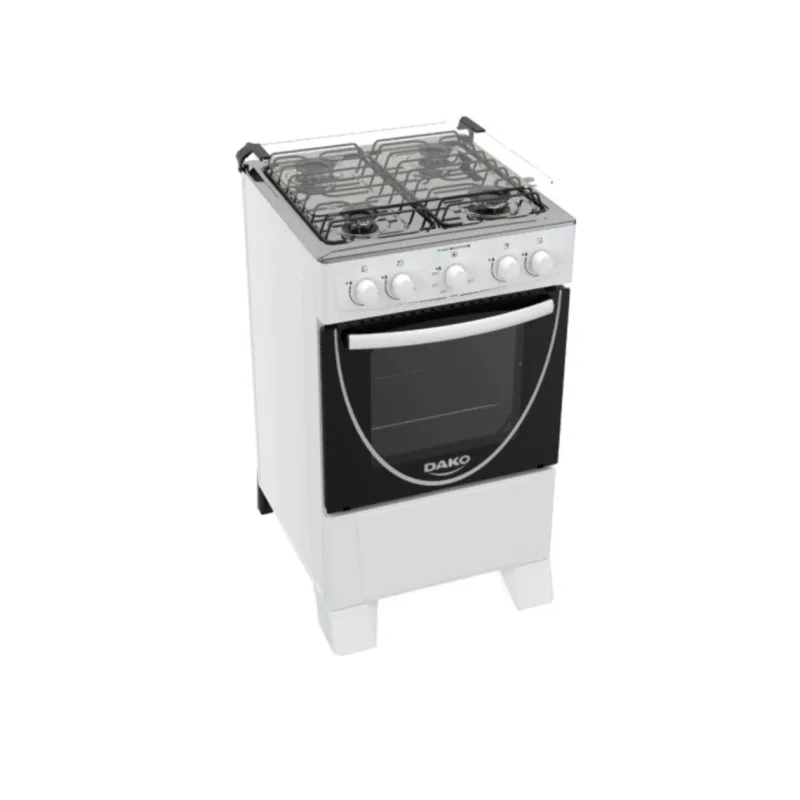 Cocina Atlas Coliseum 4H M/Vidrio Glass Blanco
