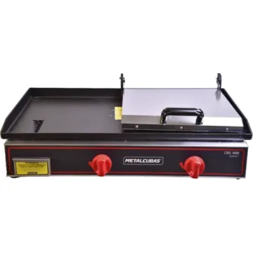 Hamburguesera a Gas Metalcubas 80X45 5MM con Prensa