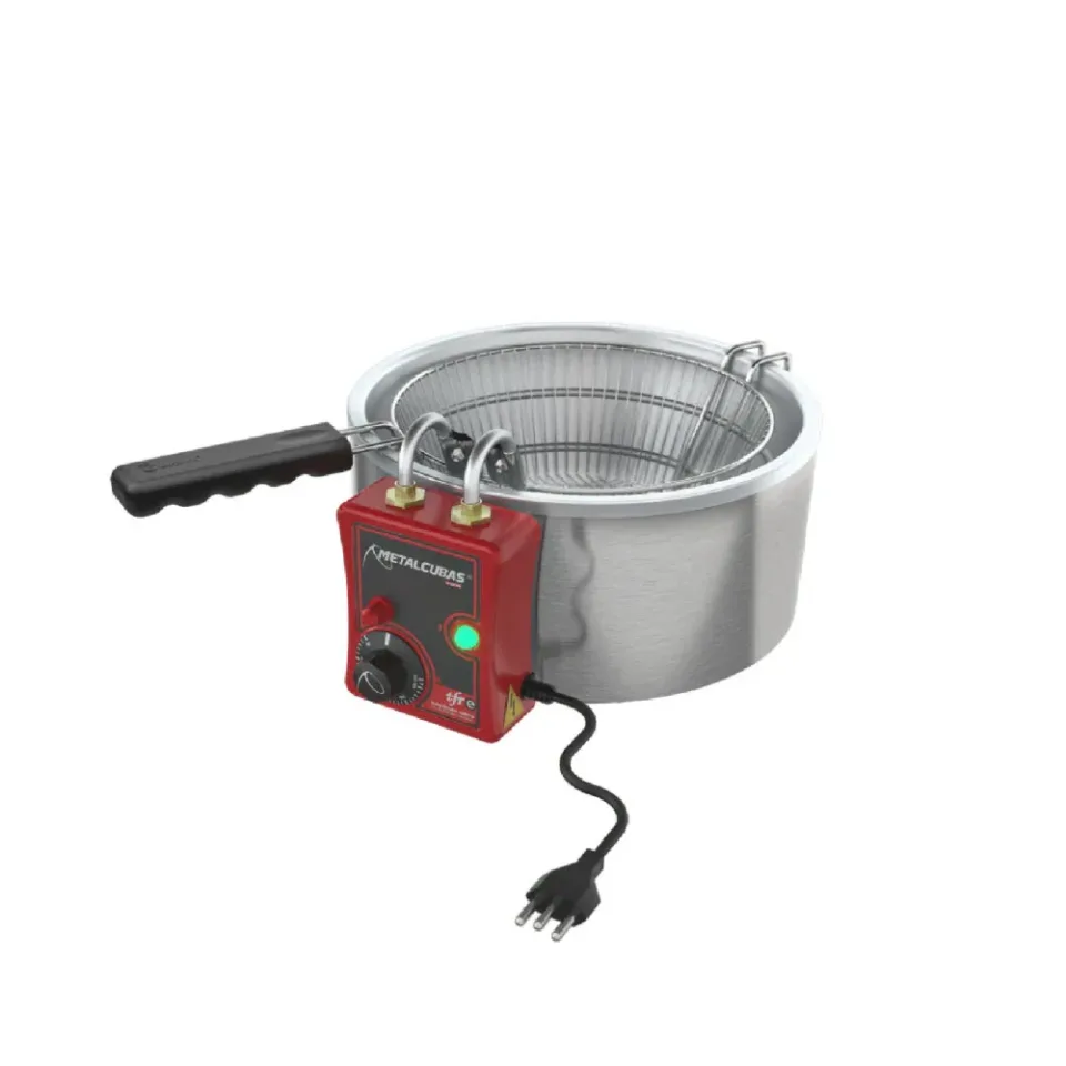Freidora Metalcubas Eléctrico 7L 3800W 220V Inox